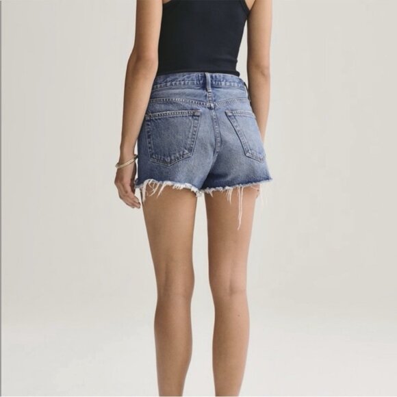 Agolde Parker Vintage Cut Off Jean Denim Shorts in Lowkey Size 26 - Picture 8 of 8